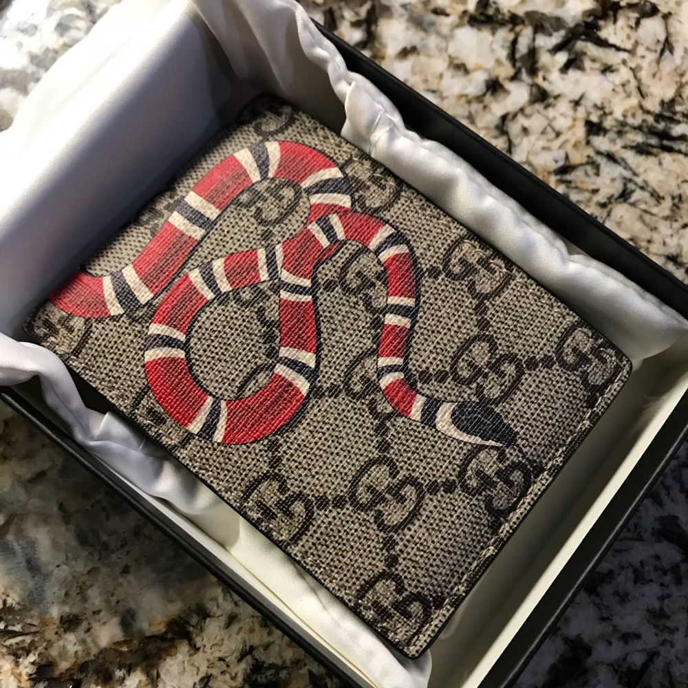 GG Supreme Kingsnake Print Wallet